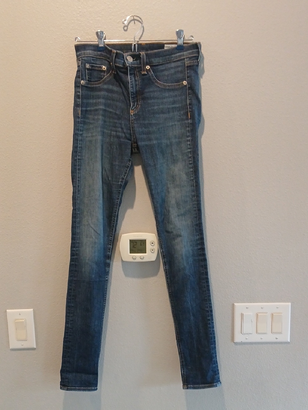 Rag & Bone Size 26 10 Inch Skinny Women's Blue Skinny Jeans